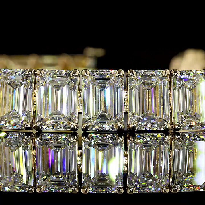 14kt Yellow Gold Lab Diamond Tennis Bracelet