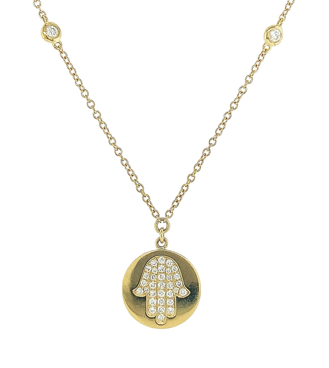 18kt Yellow Gold Diamond Pendant