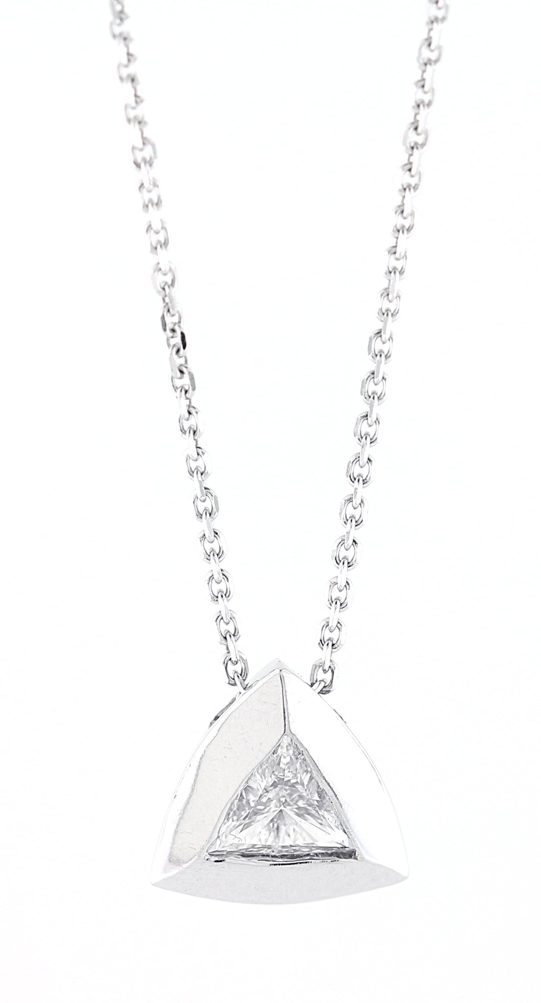 14kt White Gold Diamond Pendant