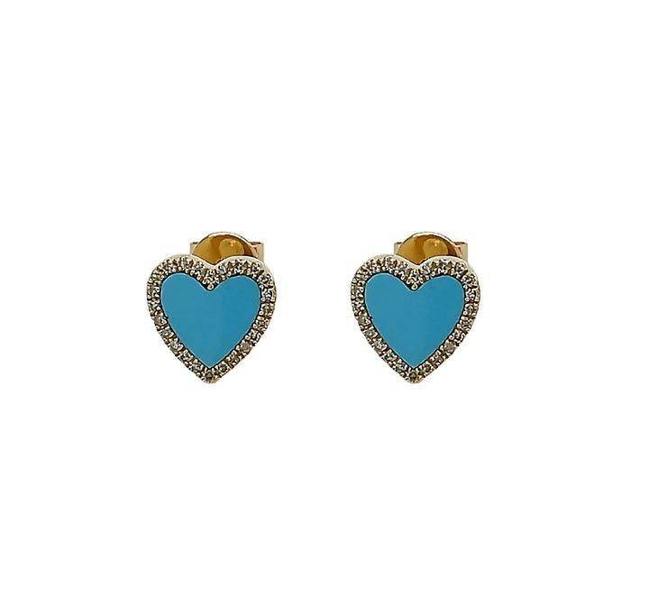 14kt Yellow Gold Diamond Earrings