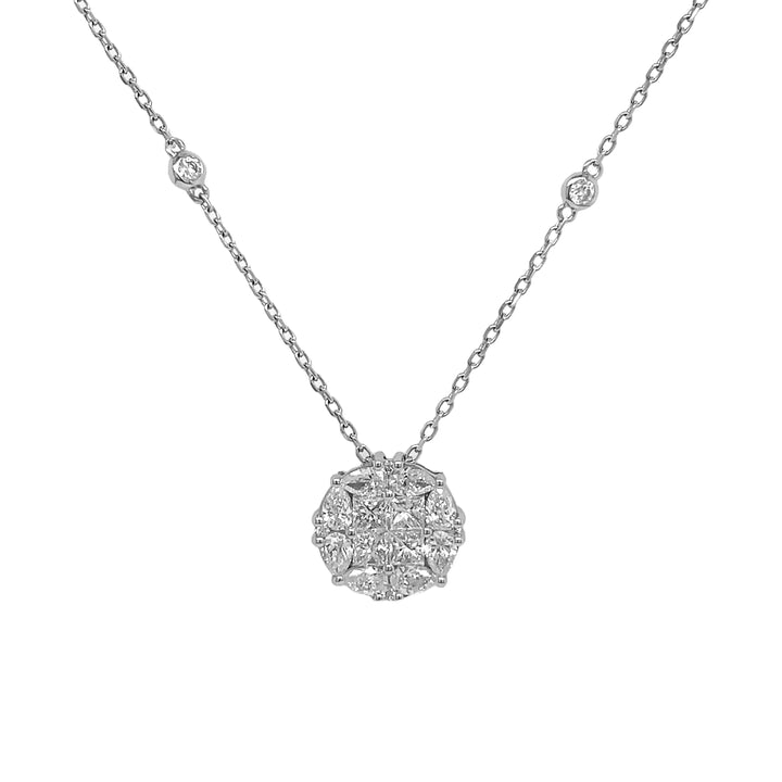 18kt White Gold Diamond Pendant