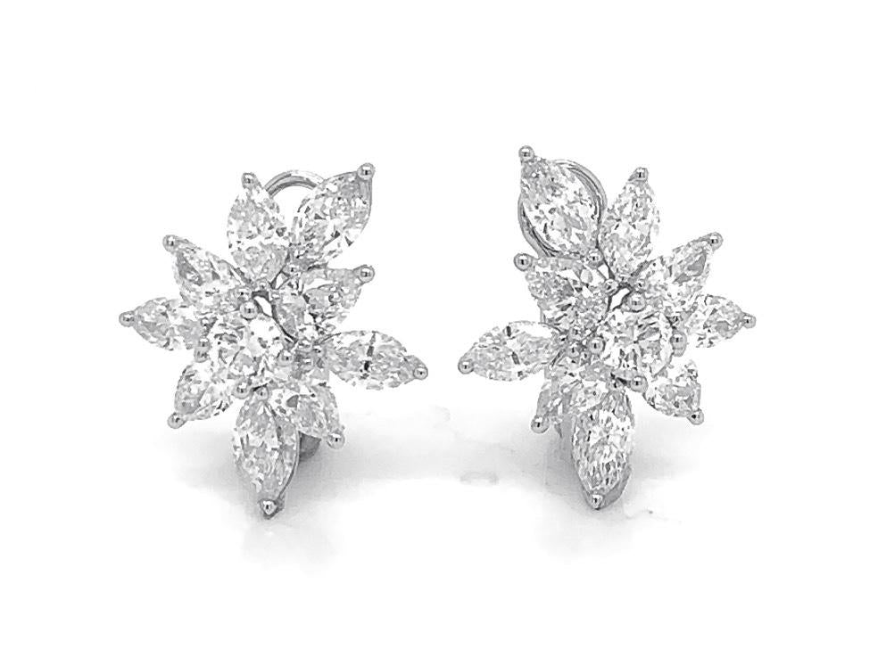 18kt White Gold Diamond Earrings