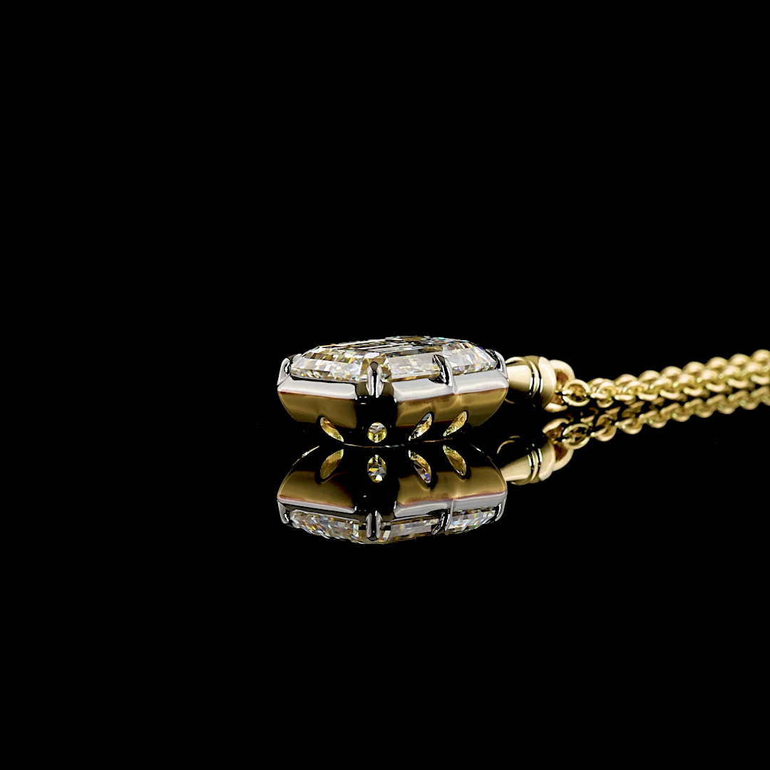 14kt Yellow Gold Lab Diamond Pendant