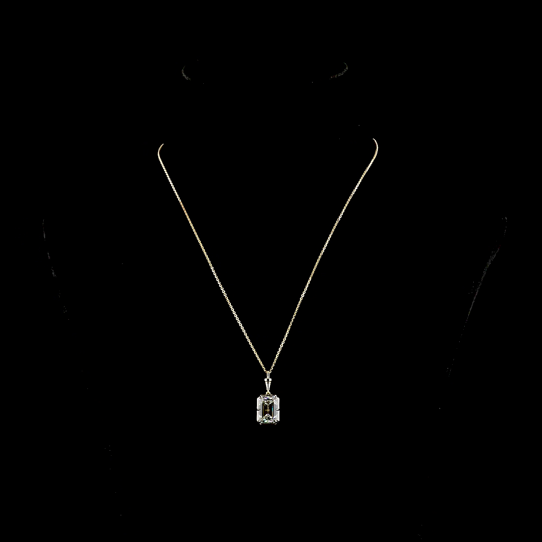 14kt Yellow Gold Lab Diamond Pendant