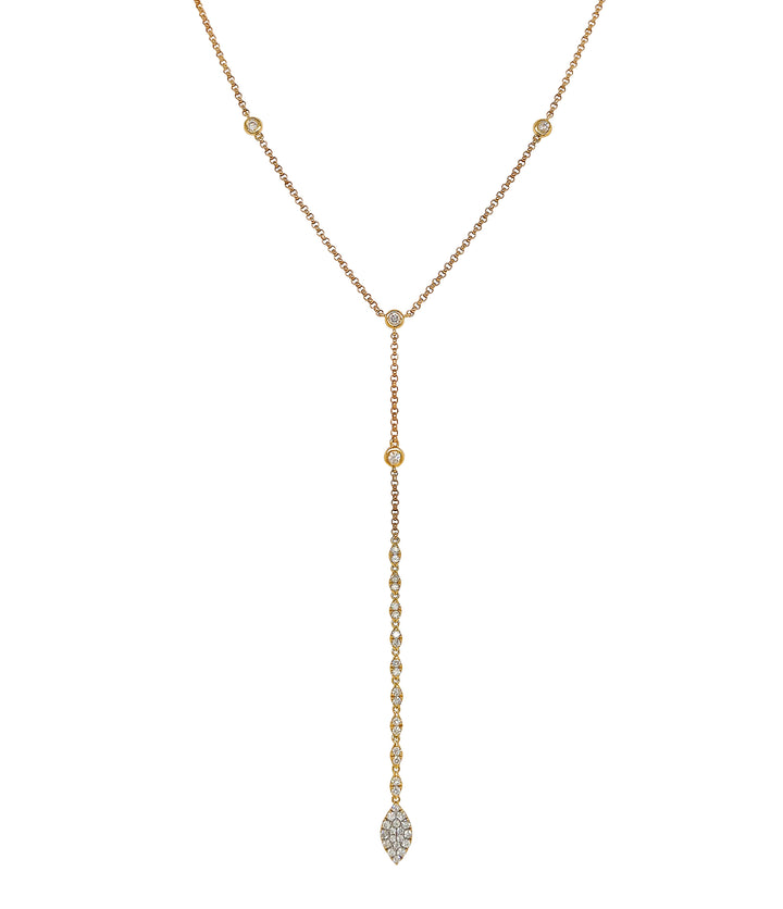 18kt Yellow Gold Diamond Necklace