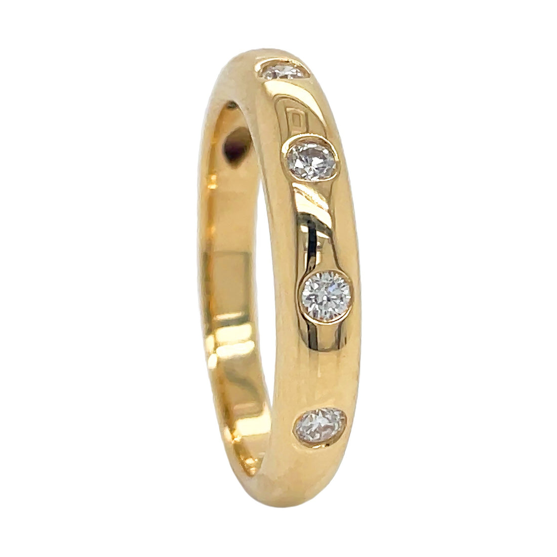 18kt Yellow Gold Diamond Band