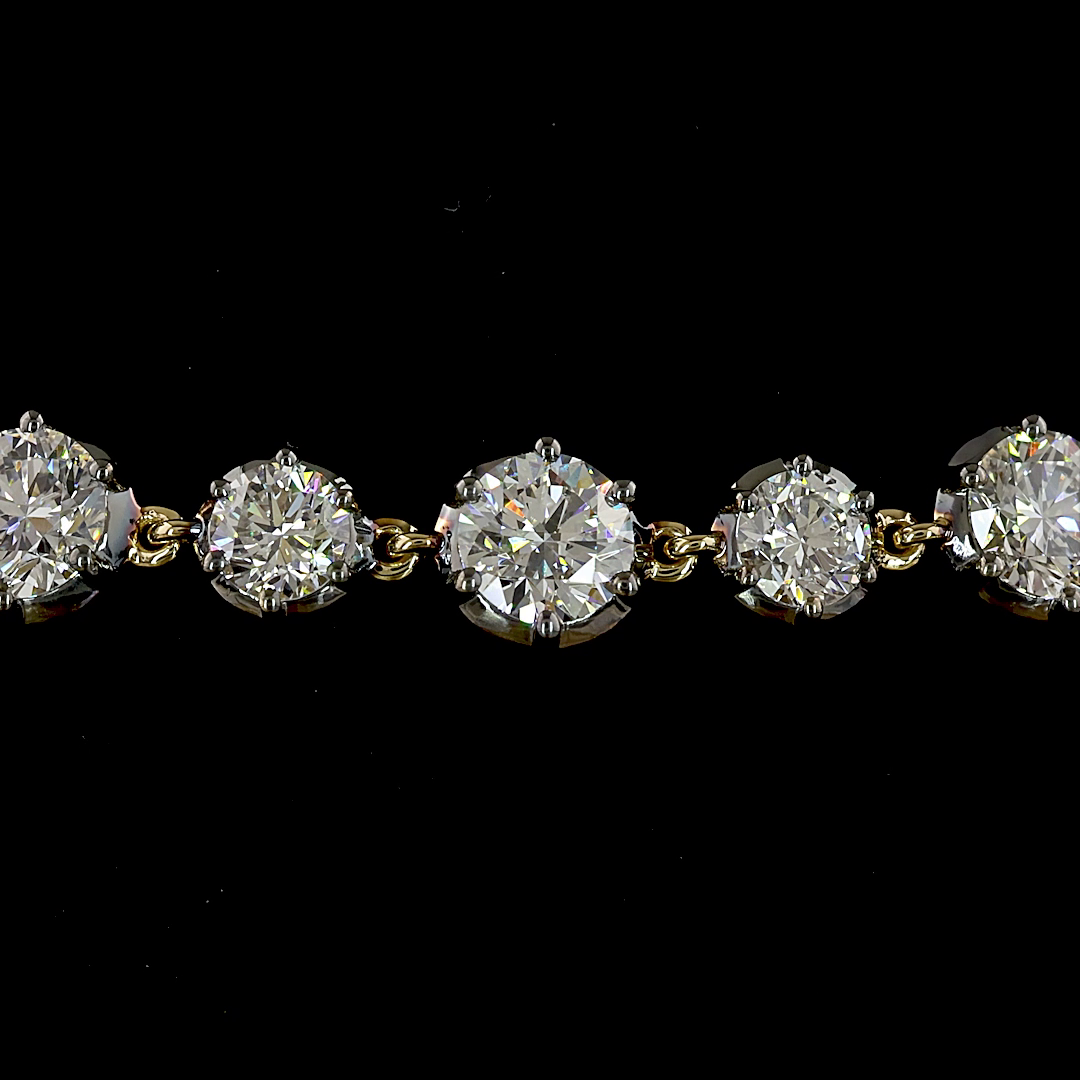 14kt Yellow Gold Lab Diamond Bracelet