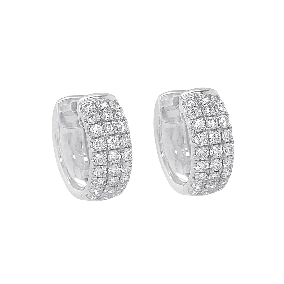 18kt White Gold Diamond Earrings