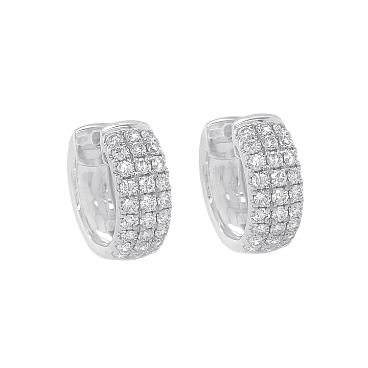 18kt White Gold Diamond Earrings