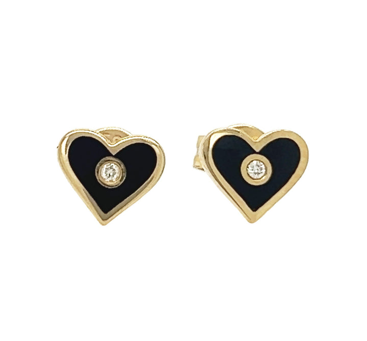14kt Yellow Gold Diamond Earrings