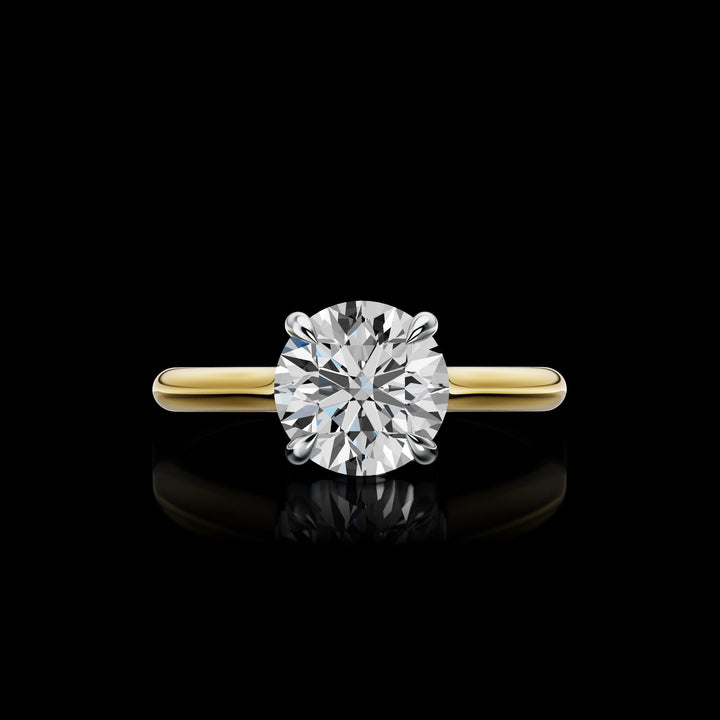 18kt Yellow And White Gold Lab Diamond Ring