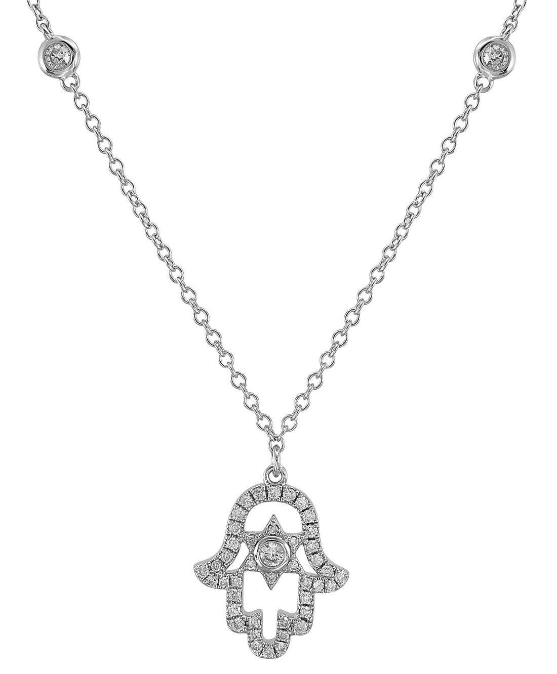 18kt White Gold Diamond Pendant