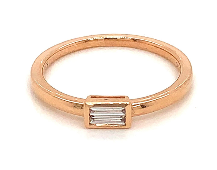 18kt Rose Gold Diamond Ring