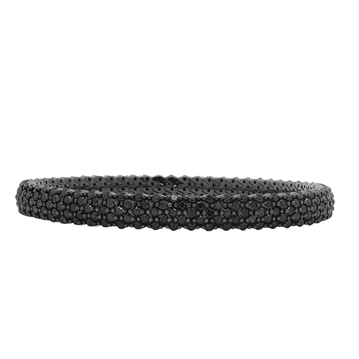 18kt Black Gold Black Diamond Bangle
