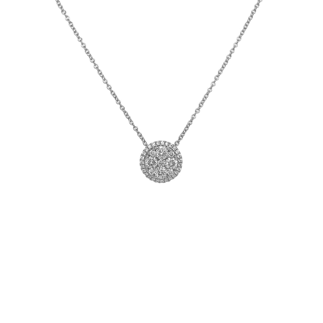 18kt White Gold Diamond Pendant