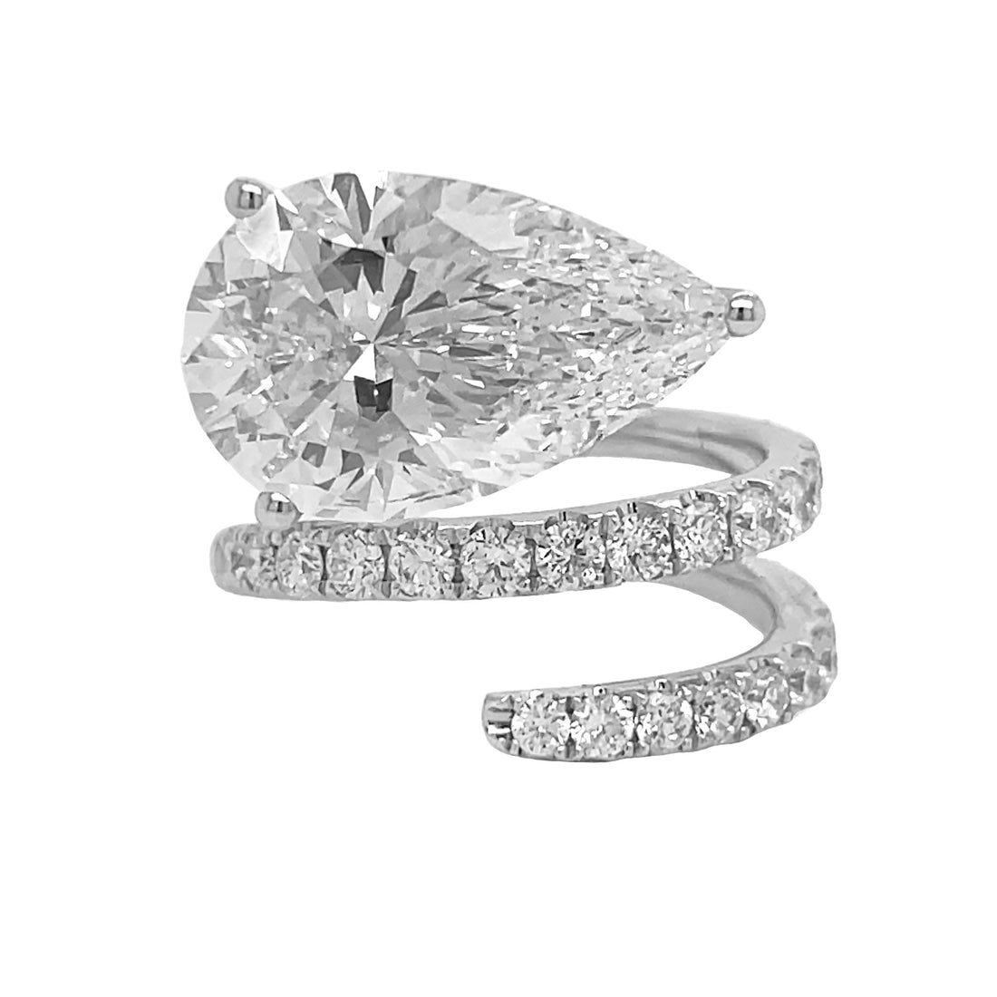 14kt White Gold Lab Diamond Ring