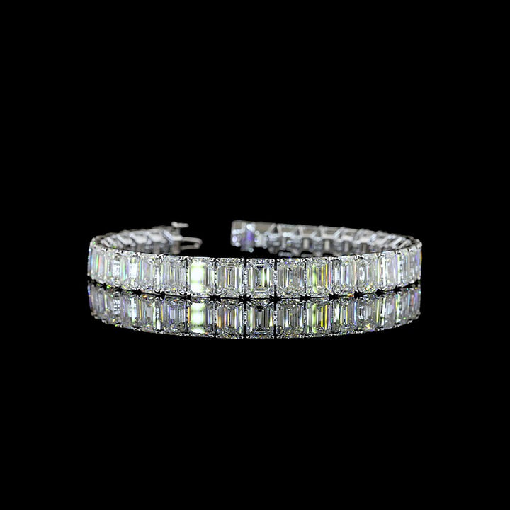 14kt White Gold Lab Diamond Tennis Bracelet