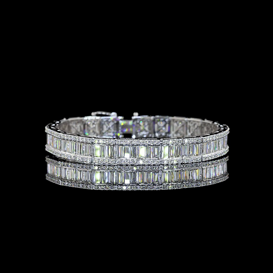 14kt White Gold Lab Diamond Tennis Bracelet