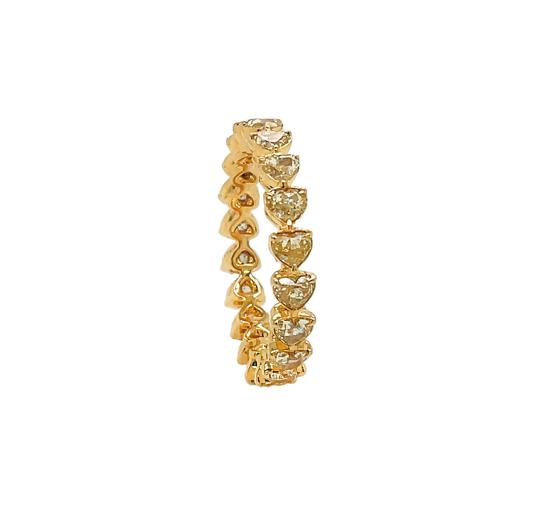 18Kt Yellow Gold and Yellow Diamond Eternity Band