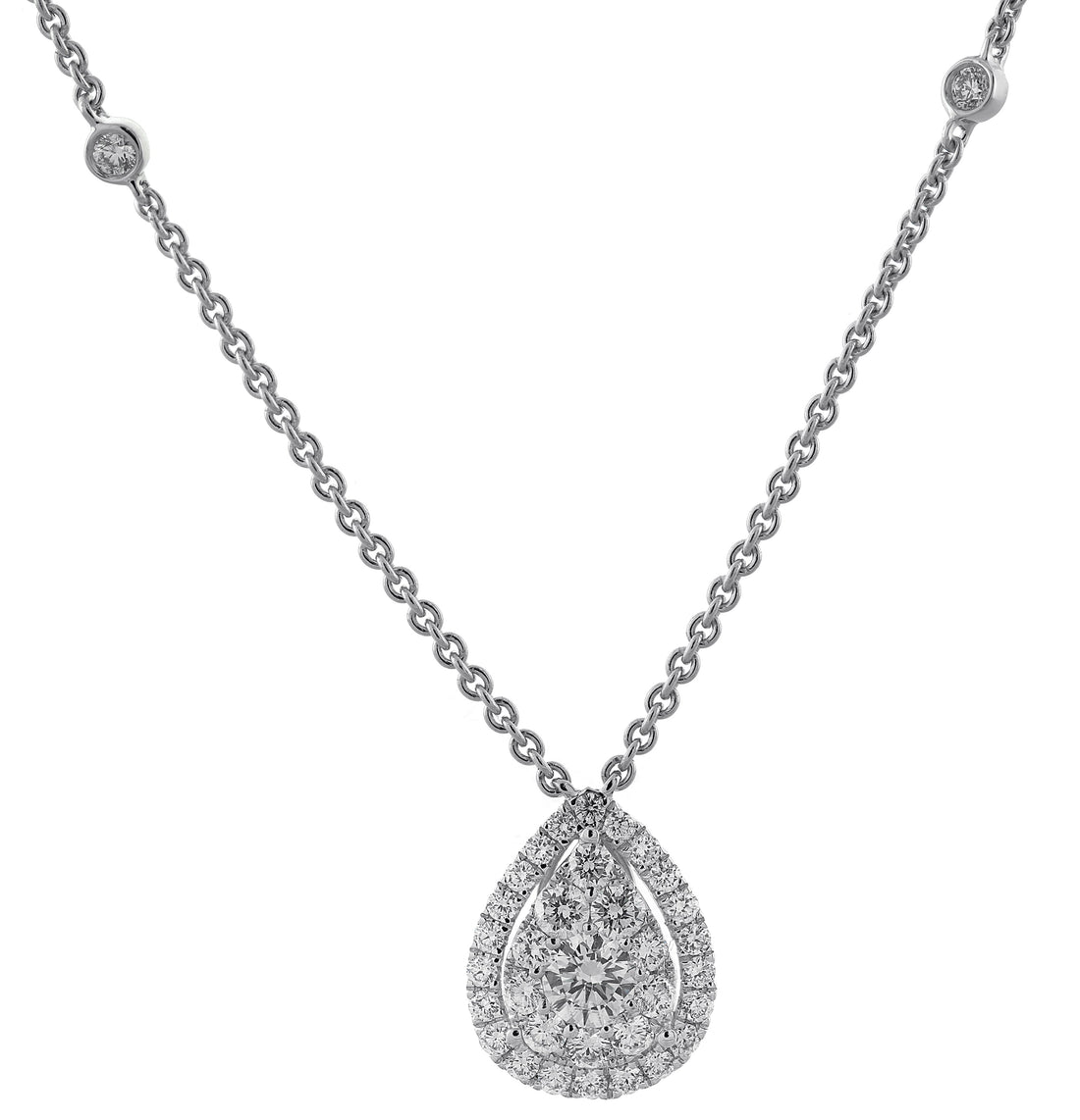 18kt White Gold Diamond Pendant