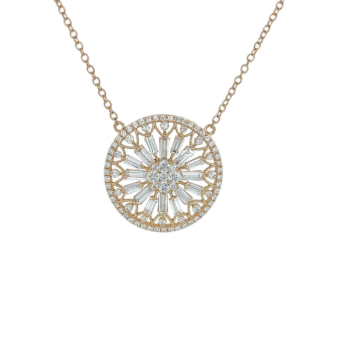 18kt Yellow Gold Diamond Pendant