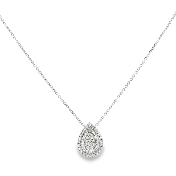 18kt White Gold Diamond Pendant