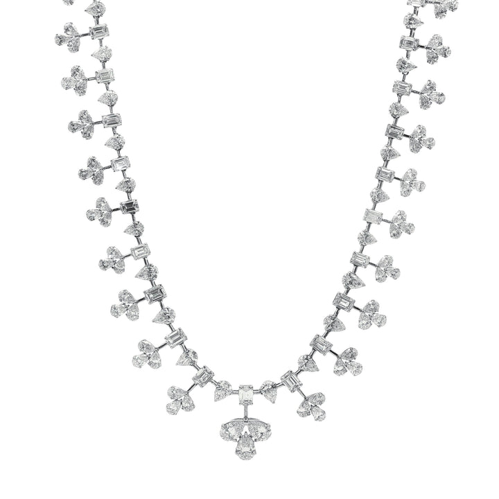 14kt White Gold Lab Diamond Necklace