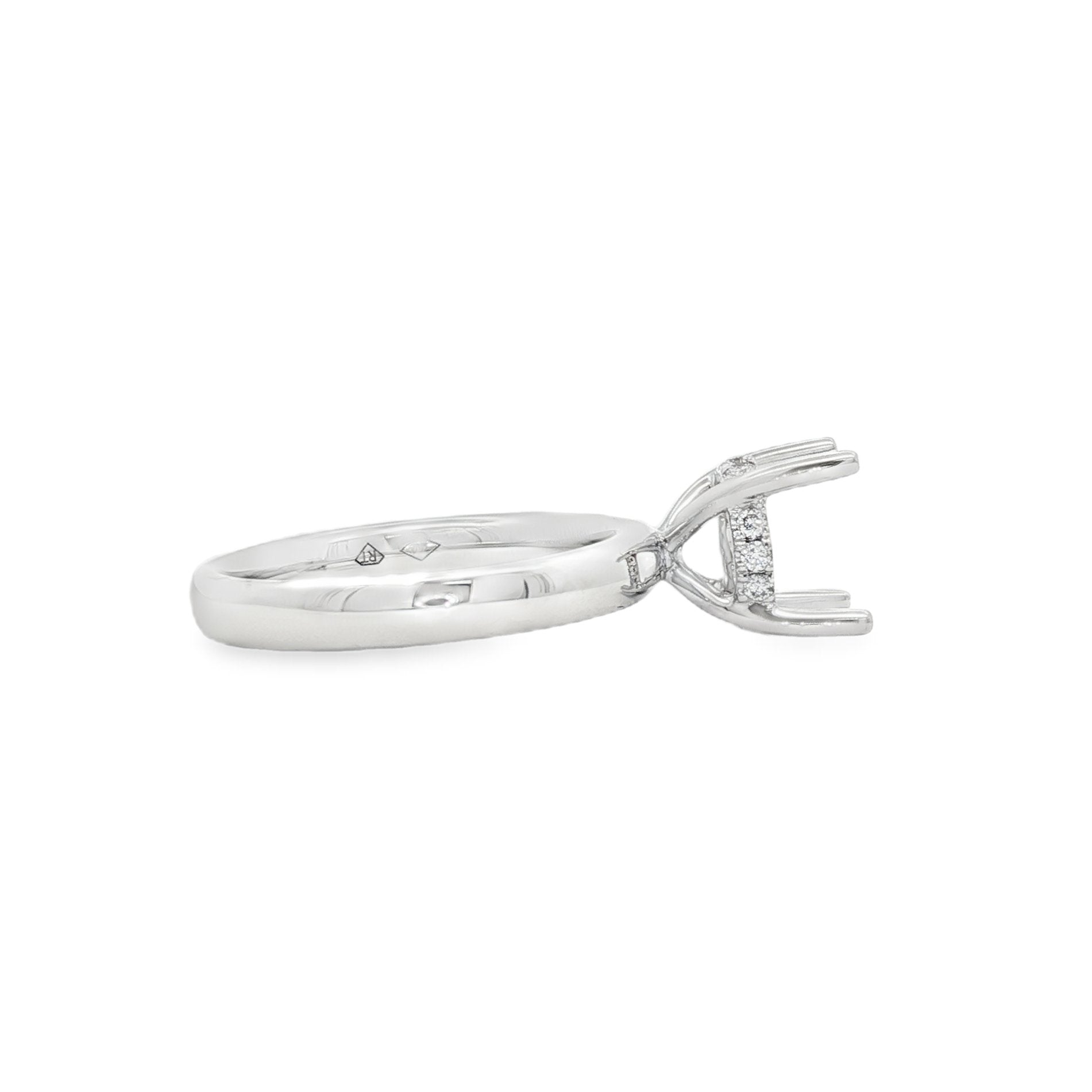18kt White Gold Diamond Semi-Mount