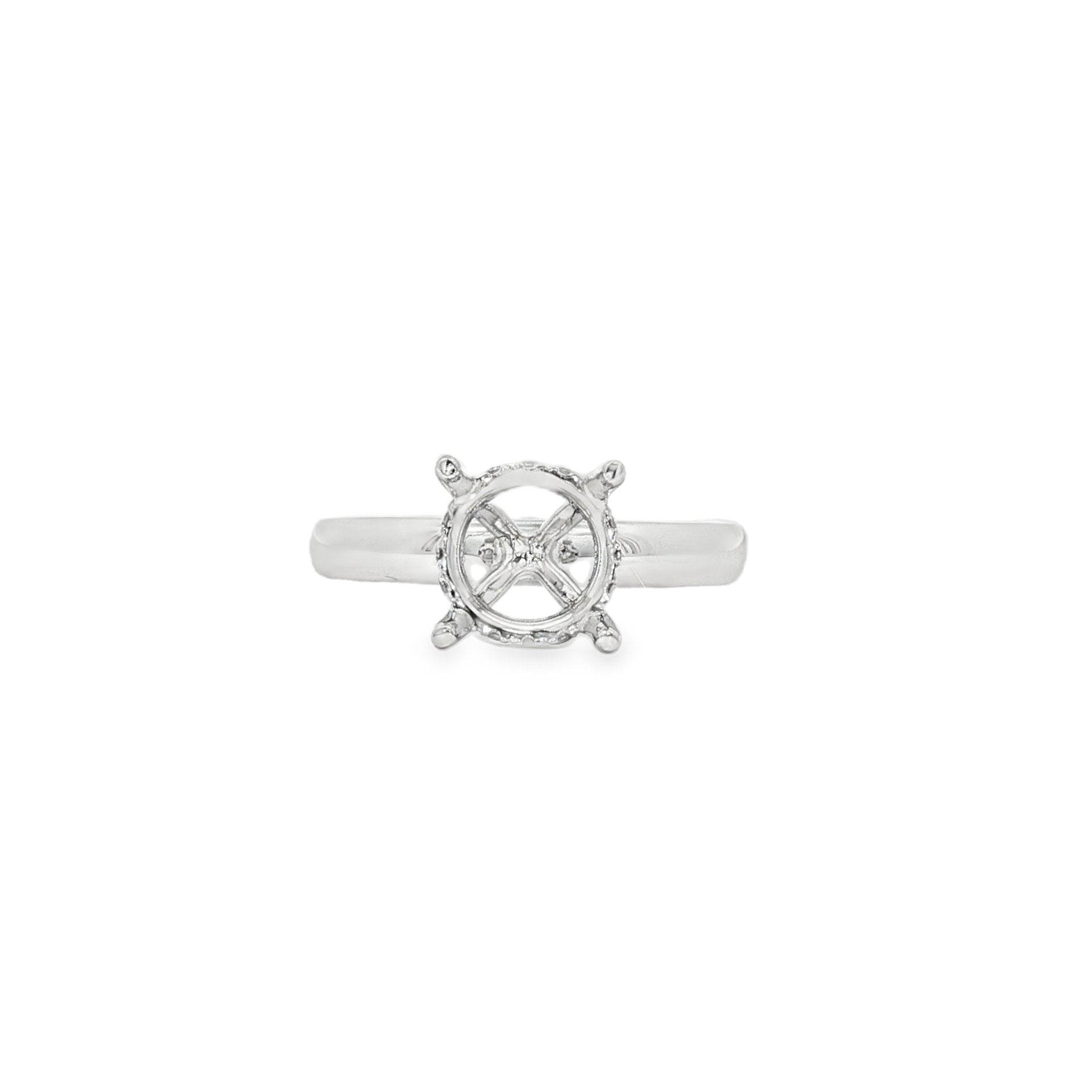 18kt White Gold Diamond Semi-Mount