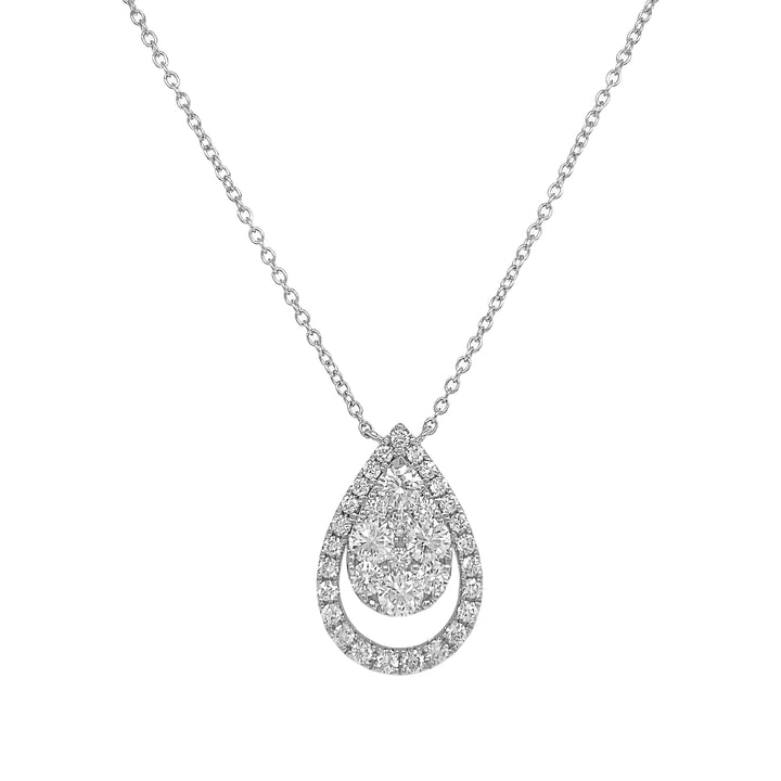 18kt White Gold Diamond Pendant