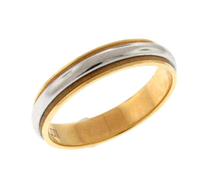 Platinum And 18kt Yellow Gold Wedding Band