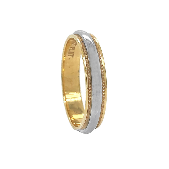 Platinum And 18kt Yellow Gold Wedding Band
