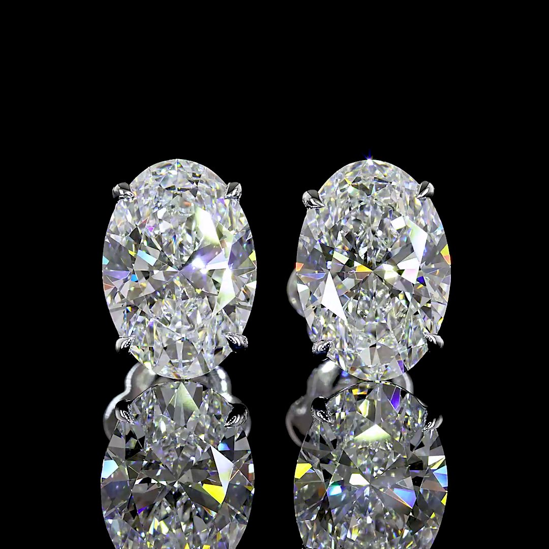 14kt White Gold Lab Diamond Studs