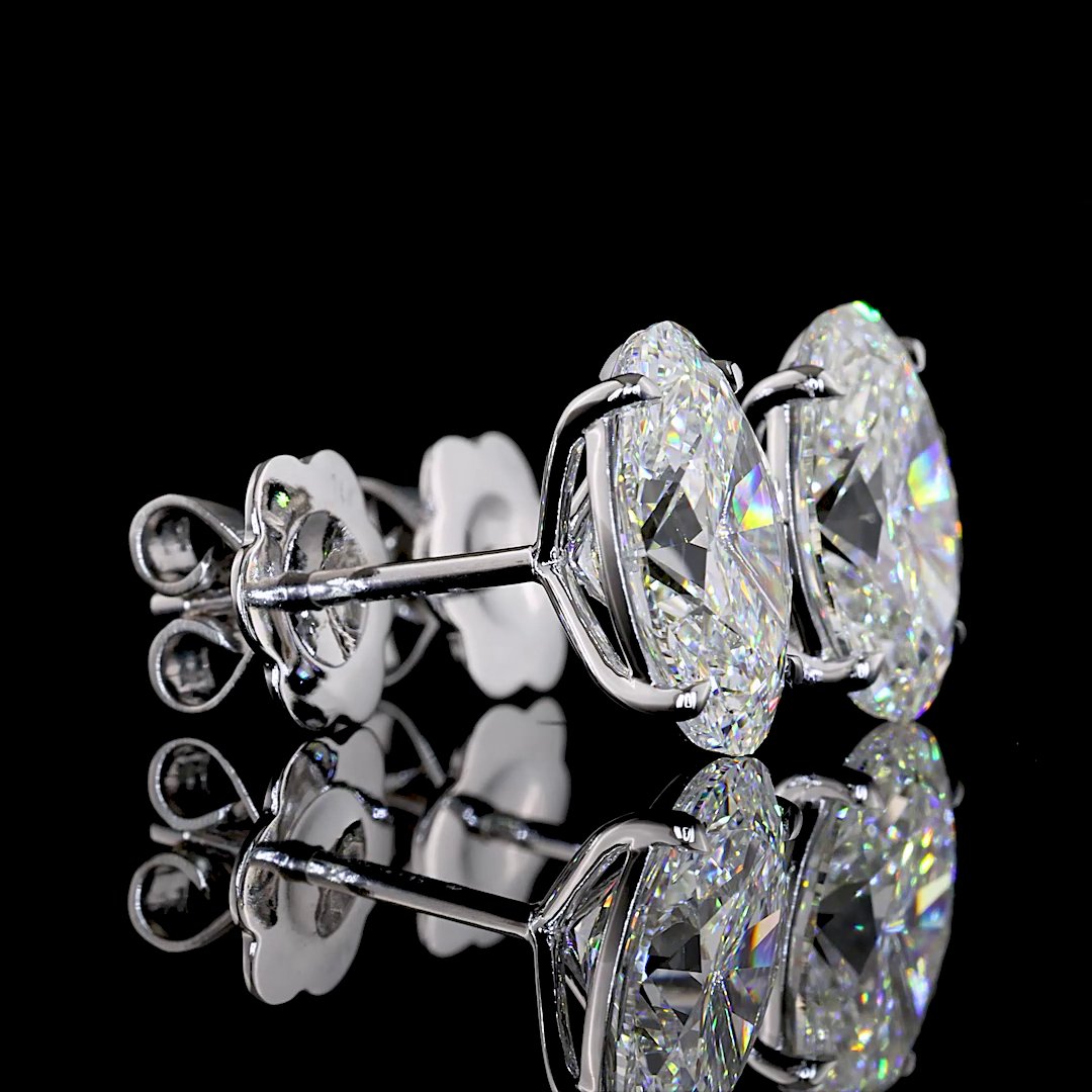 14kt White Gold Lab Diamond Studs