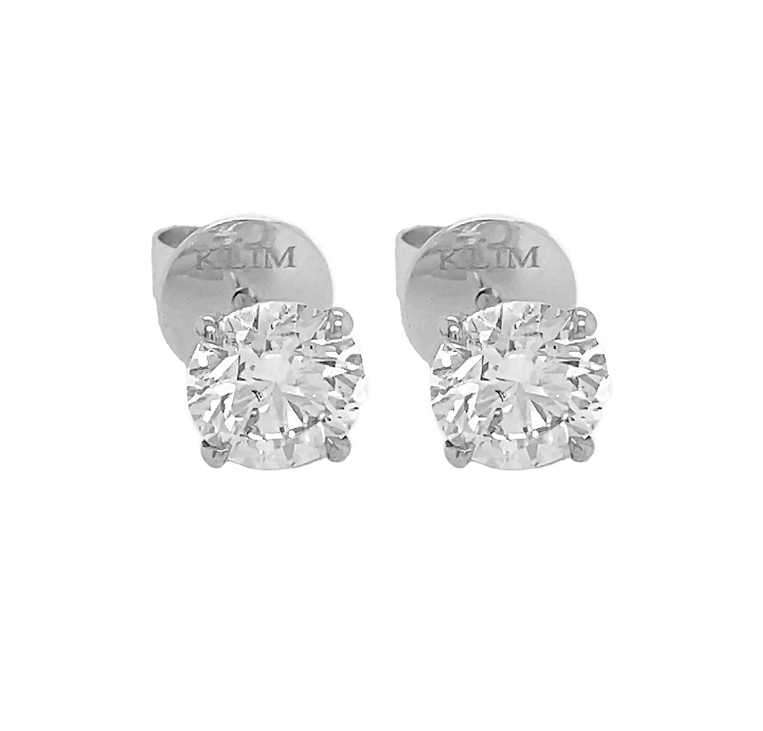 18kt White Gold Diamond Earrings