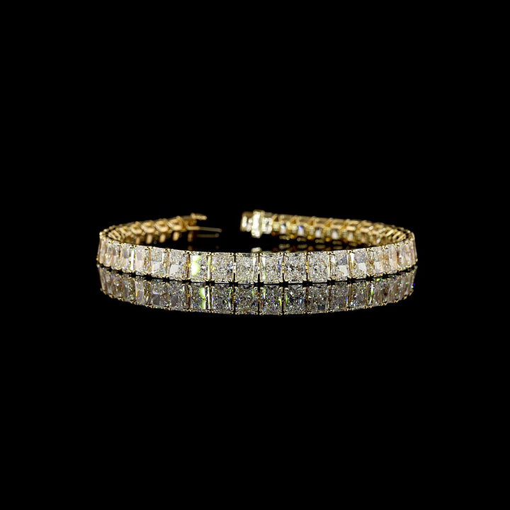 14kt Yellow Gold Lab Diamond Tennis Bracelet