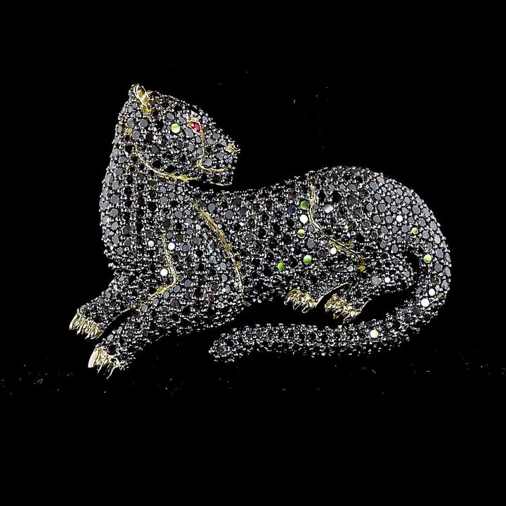 14kt Yellow Gold Lab Diamond Brooch