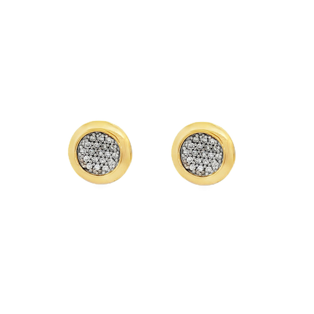 18kt Yellow Gold Diamond Studs