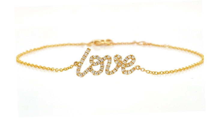 14kt Yellow Gold Diamond Bracelet
