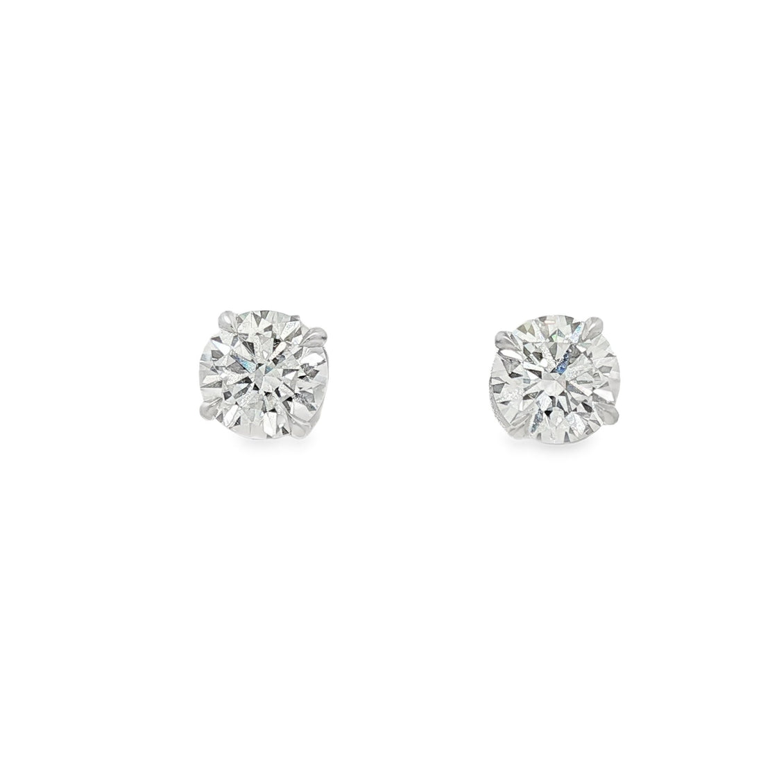 14kt White Gold Lab Diamond Studs