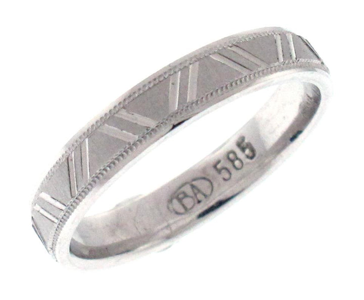 14kt White Gold Wedding Band