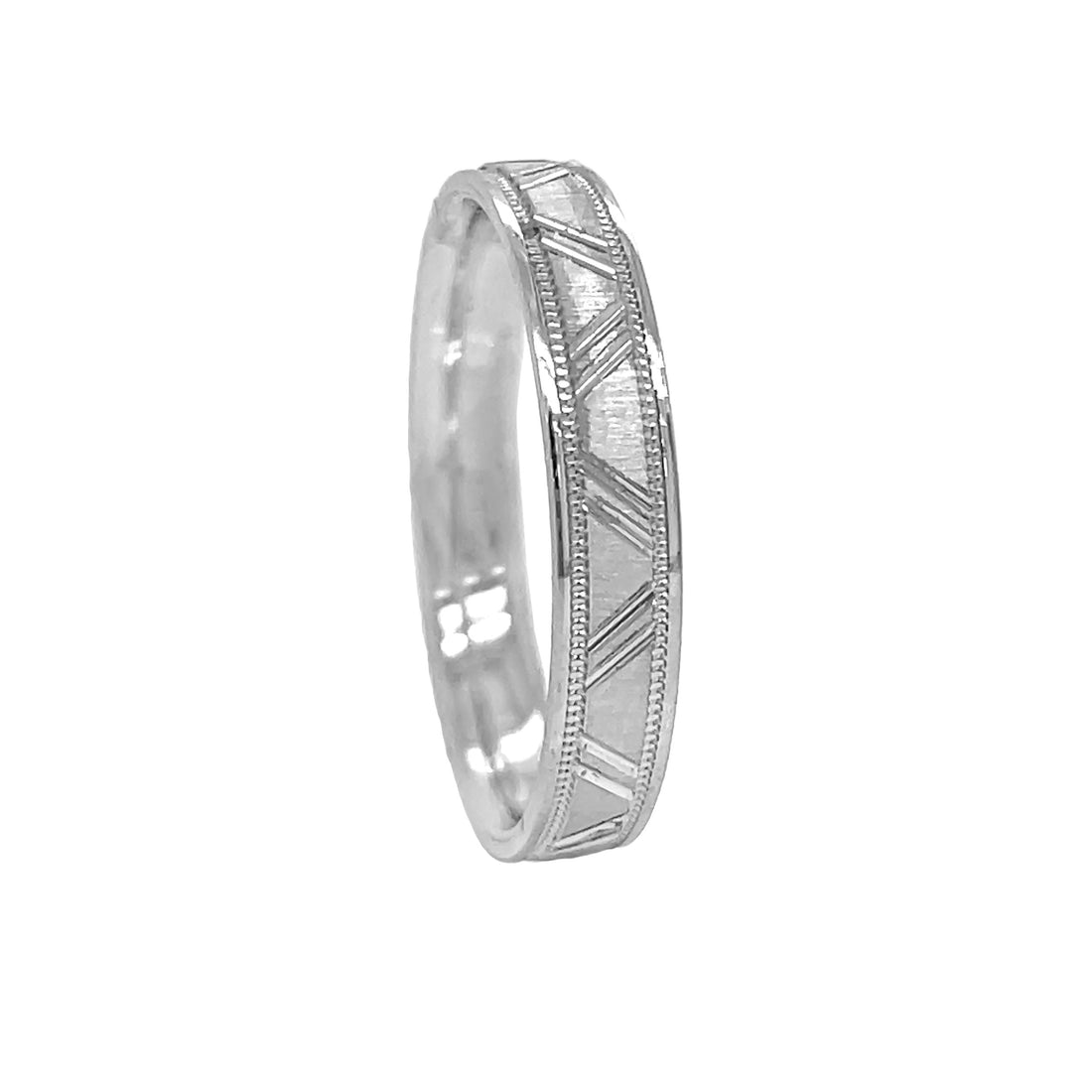 14kt White Gold Wedding Band