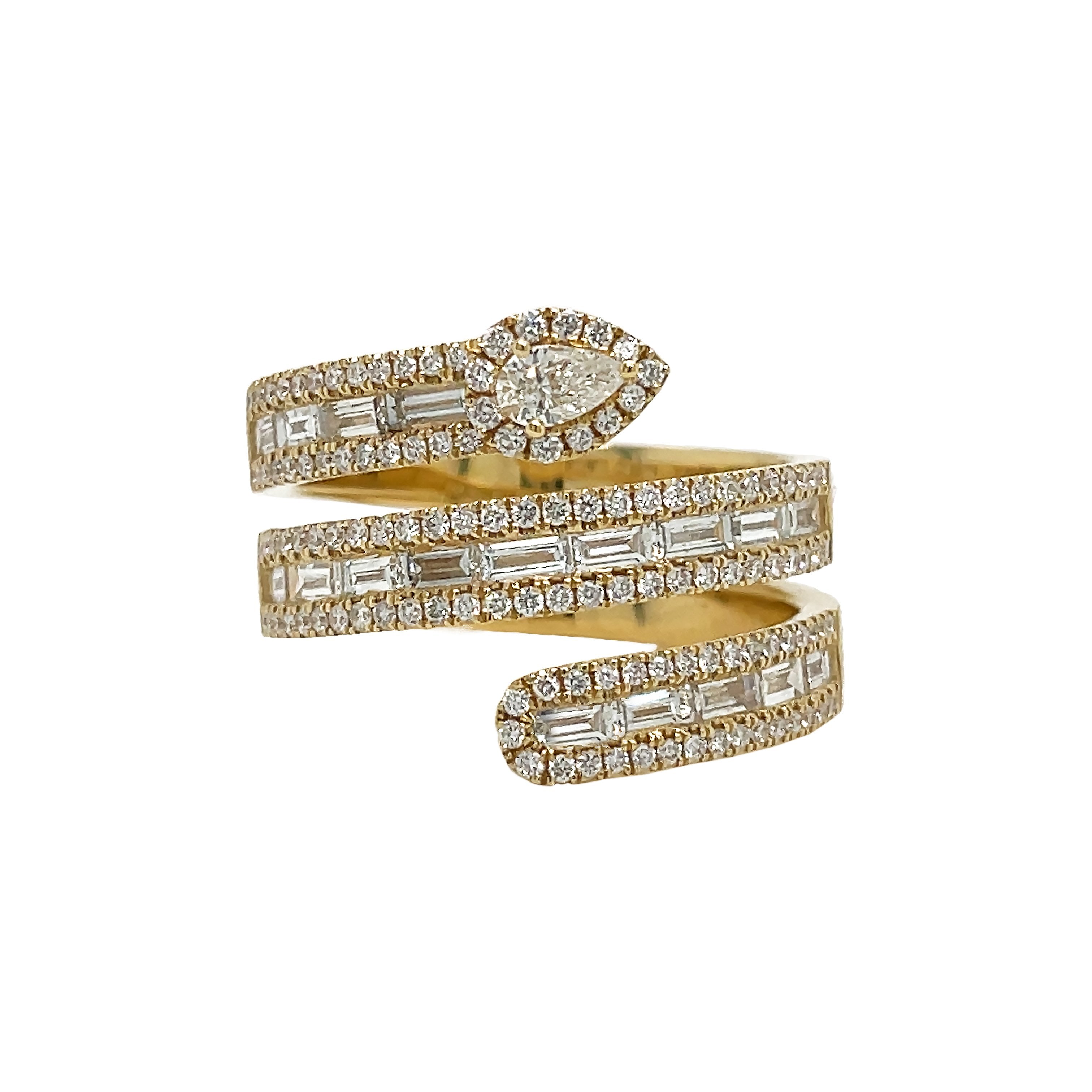 18kt Yellow Gold Diamond Ring
