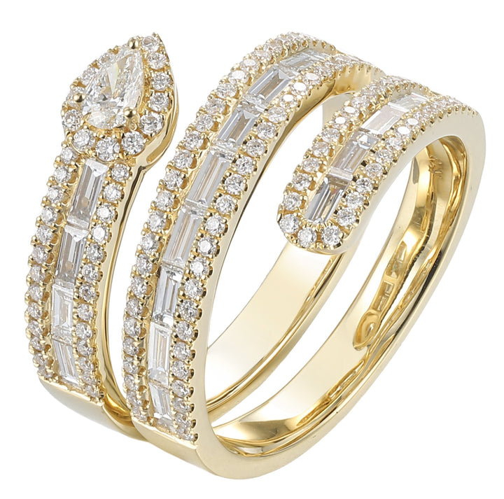 18kt Yellow Gold Diamond Ring