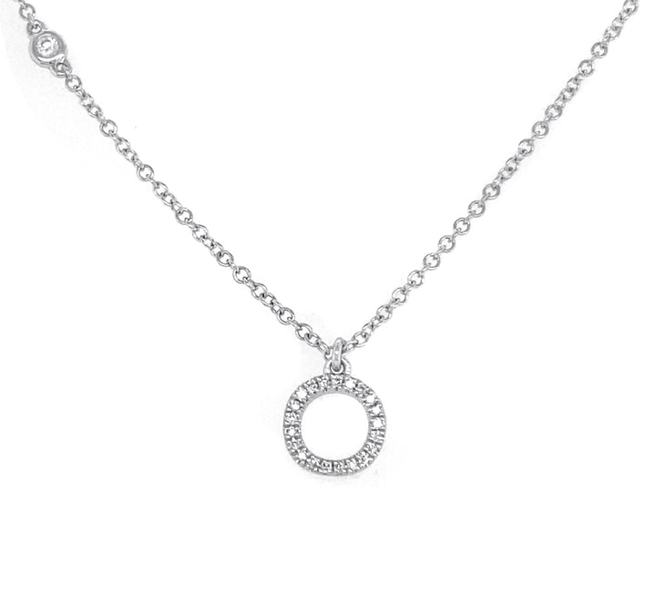 14kt White Gold Diamond Pendant