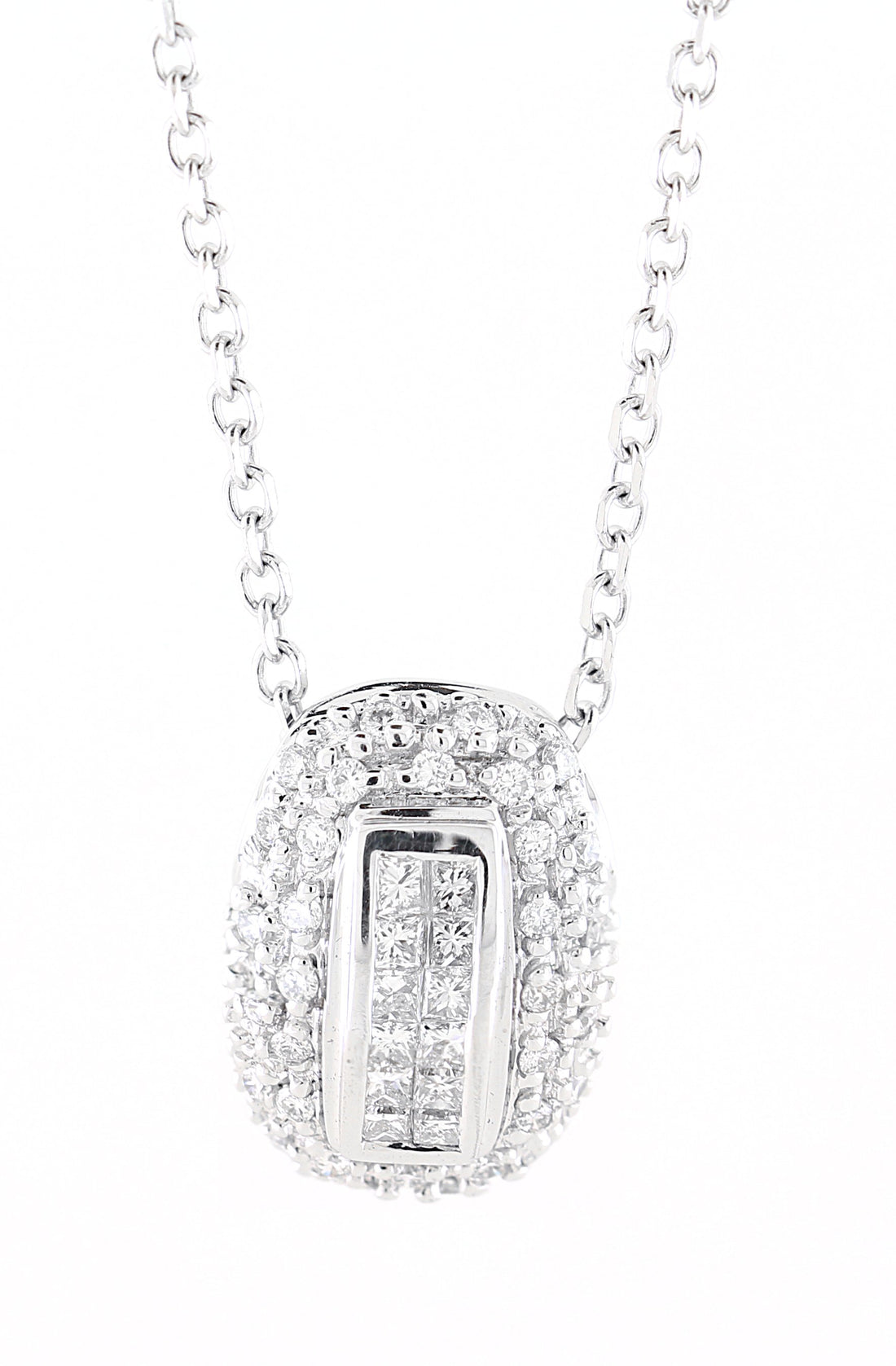 14kt White Gold Diamond Pendant
