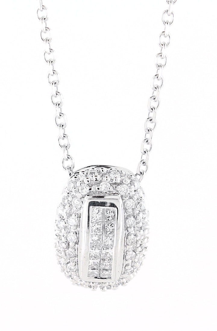 14kt White Gold Diamond Pendant