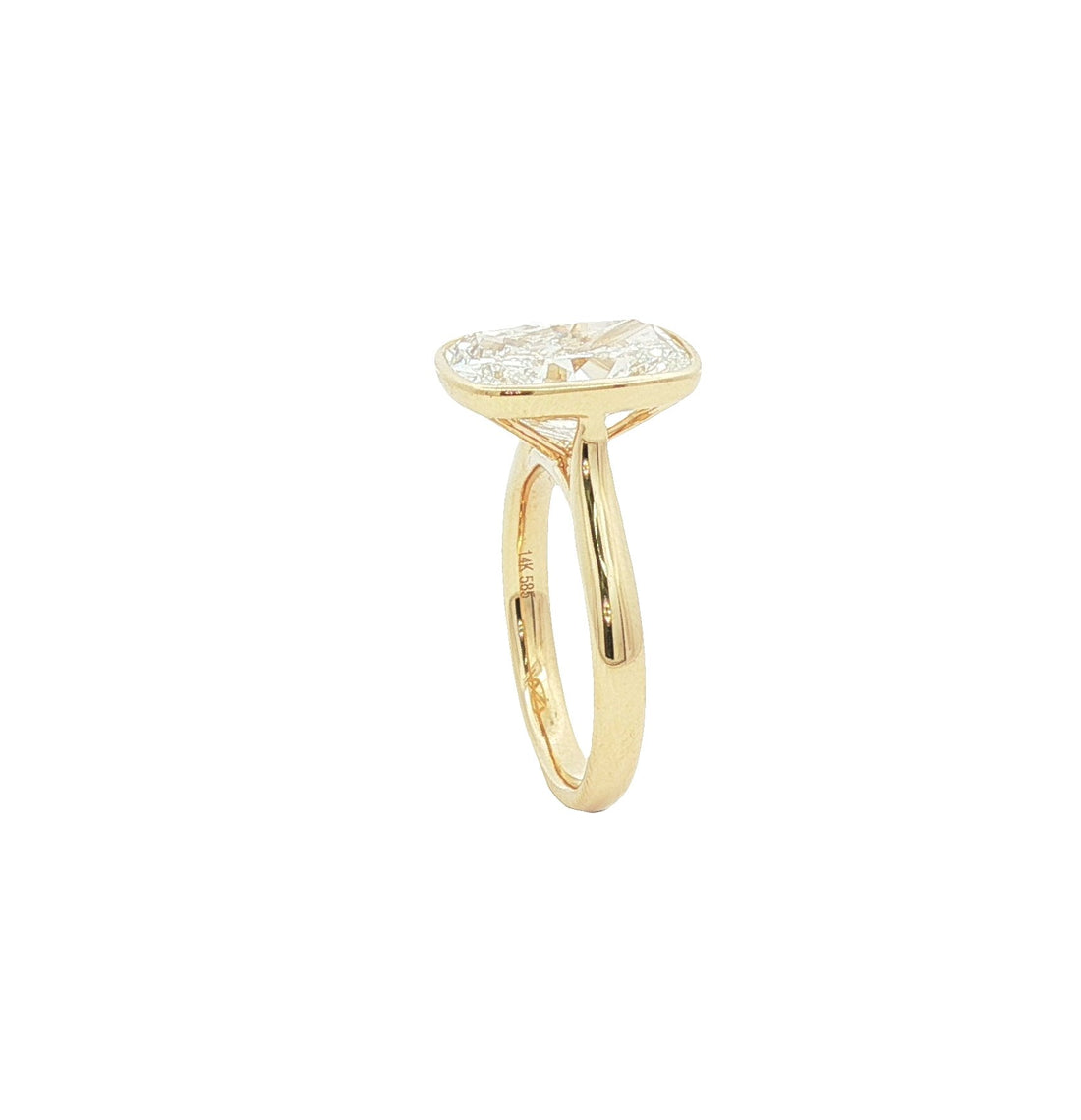 14kt Yellow Gold Lab Diamond Ring