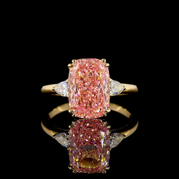 18kt Yellow Gold Lab Diamond Ring