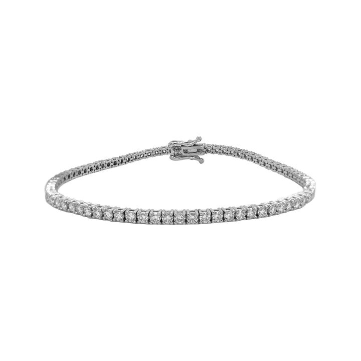 14kt White Gold Lab Diamond Tennis Bracelet
